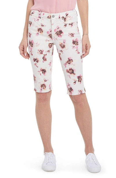 Nydj Side Slit Denim Bermuda Shorts In Bonnieux