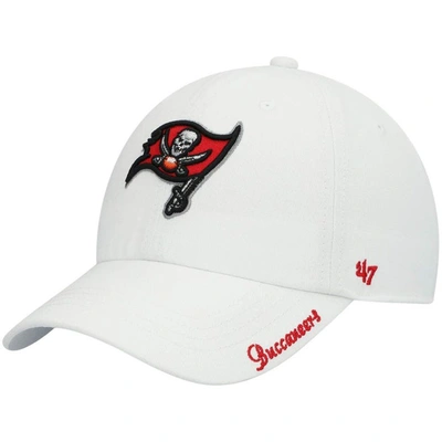 47 Brand '47 White Tampa Bay Buccaneers Miata Clean Up Logo Adjustable Hat