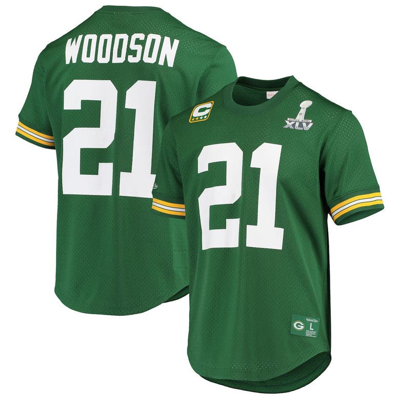 Mitchell & Ness Charles Woodson Green Green Bay Packers Super Bowl Xlv Retired Player Name & Number