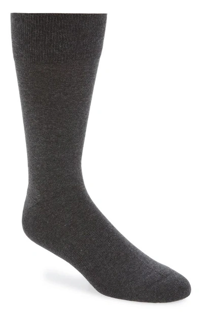 Nordstrom Men's Shop Cushion Foot Arch Support Socks In Charcoal Heather