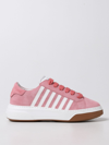 Dsquared2 Sneakers In Pink Suede