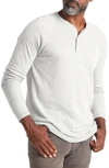 Faherty Cloud Henley In Ivory Heather