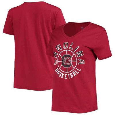 Champion Garnet South Carolina Gamecocks Basketball V-neck T-shirt