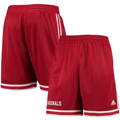 Adidas Originals Adidas Red Louisville Cardinals Reverse Retro Basketball Shorts