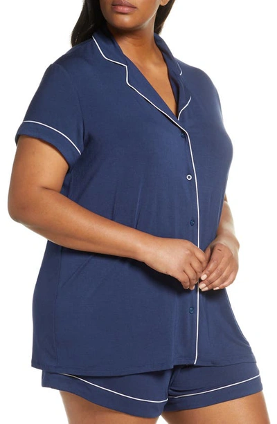 Nordstrom Lingerie Moonlight Short Pyjamas In Navy Peacoat