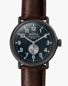 Shinola Men's Tan The Runwell Watch | Leather In Cattail/ Midnight/ Gunmetal