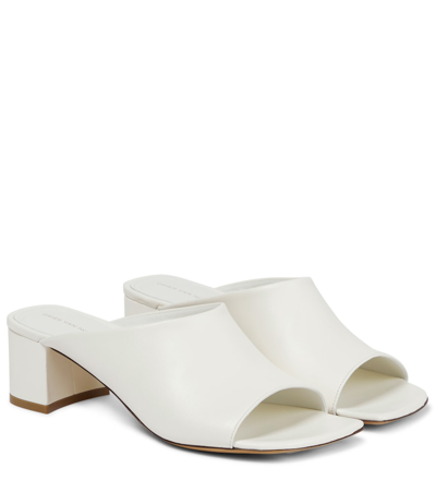 Dries Van Noten Leather Sandals In 白色