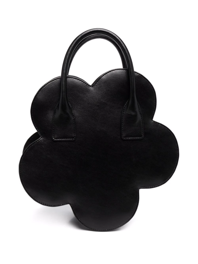 Comme Des Garcons Girl Comme Des Garçons Flower Faux Leather Bag In Schwarz