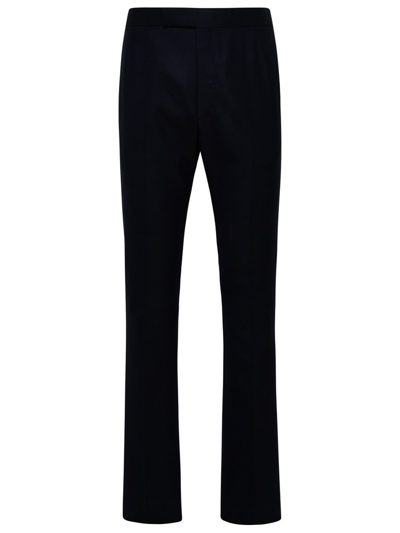 Thom Browne Super 120 Tailored Trousers In Navy