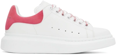 Alexander Mcqueen White & Pink Oversized Sneakers In Fucsia | ModeSens