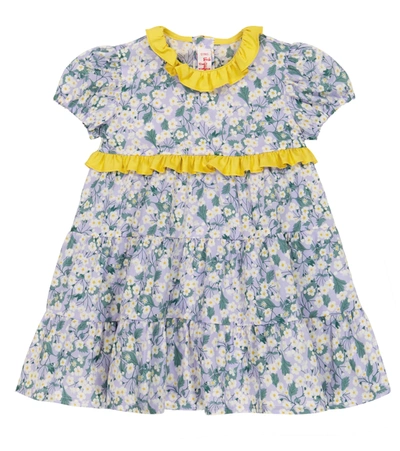 Il Gufo Babies' Floral Ruffled Dress (3-36 Months) In Purple