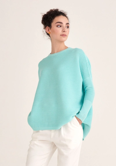 Paisie Ribbed Jumper In Blue,green