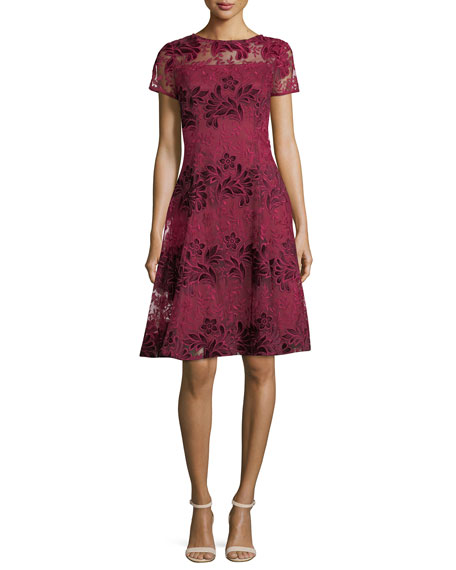 cranberry cocktail dress