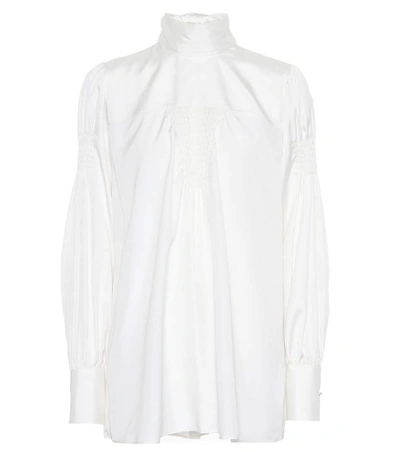 Valentino Silk Blouse In White