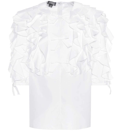Giambattista Valli Cotton Top In White