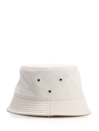 Bottega Veneta Intreccio Jacquard Nylon Bucket Hat In 9000 White