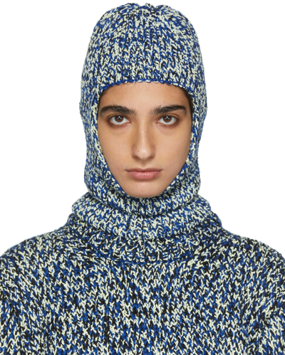 Maison Margiela Blue Wool-blend Balaclava