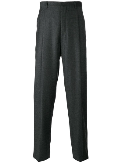 E. Tautz Pleated Tailored Trousers In Grey