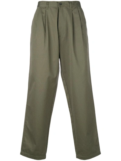 E. Tautz Loose Fit Chinos In Green