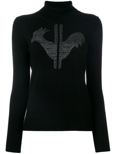 Rossignol Logo Patch Roll-neck Sweater In Black