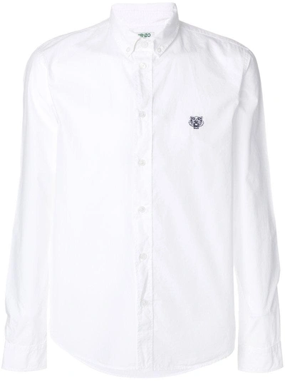 Kenzo White Tiger Button-down Shirt