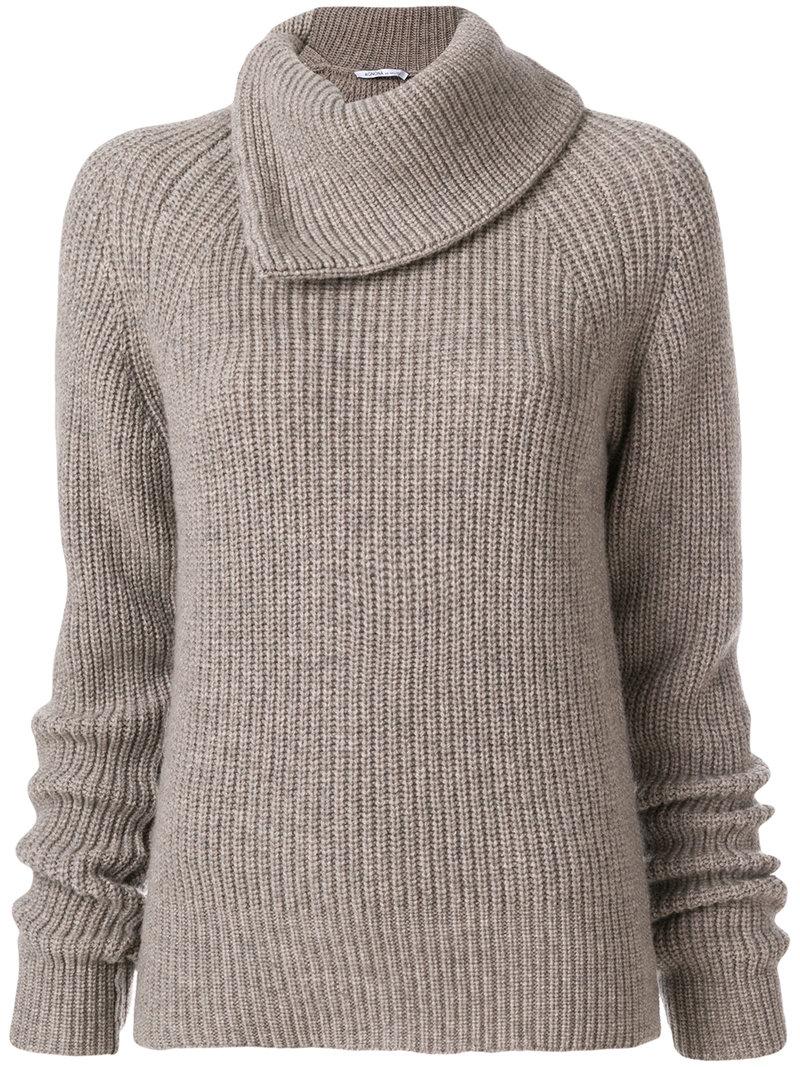 Agnona Oversized Collar Sweater | ModeSens