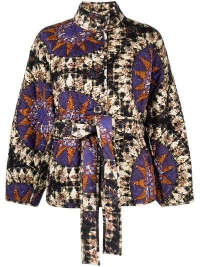 Ulla Johnson Paige Patchwork Quilted Printed Cotton Jacket In Multi