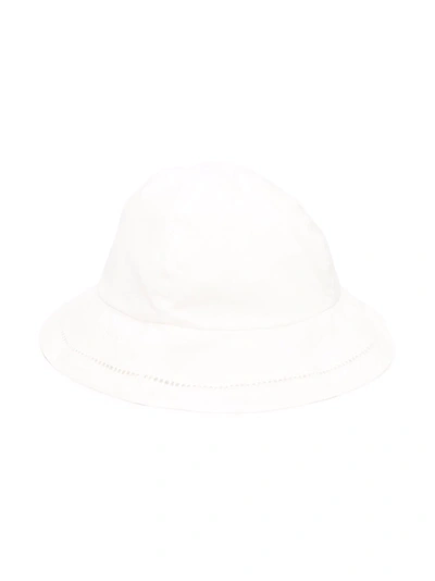 Chloé Babies' Perforated-detail Sun Hat In White