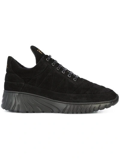 Filling Pieces Roots Potn Low Top Sneakers In Black