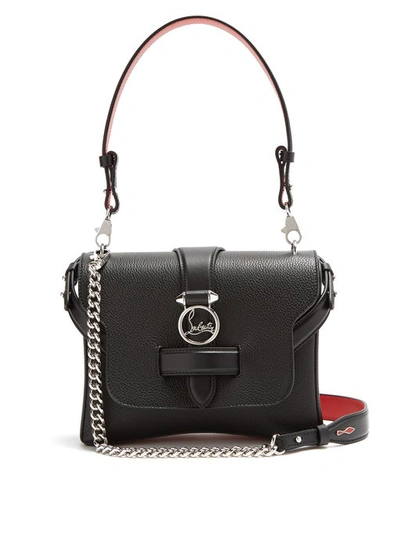 Christian Louboutin Rubylou Small Calf Leather Shoulder Bag In Black