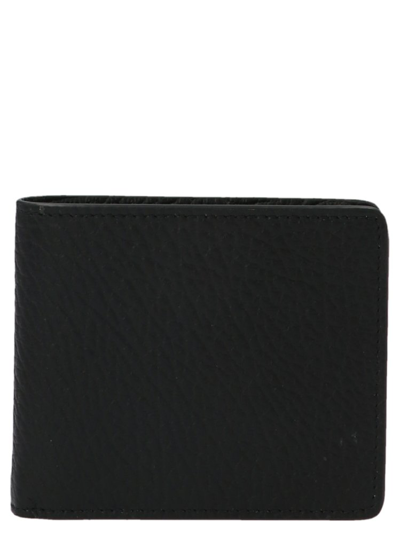 Maison Margiela Stitch-detail Leather Wallet In Black