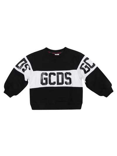 Gcds Logo-print Sweatshirt In Black