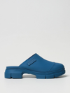Ganni Sabots In Recycled Rubber In Blue