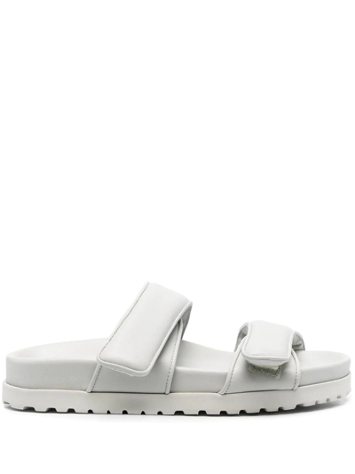 Gia Borghini X Pernille Teisbaek Perni 11 Double Strap Sandals In Grey