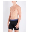 Calvin Klein Pack Of Three Classic-fit Stretch-cotton Trunks In Black