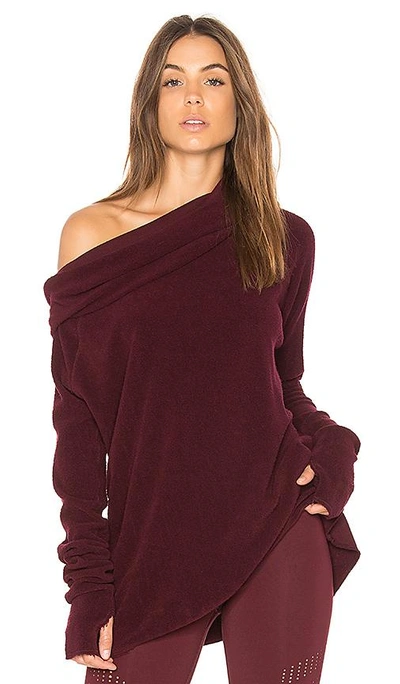 Vimmia Warmth Cowl Neck In Purple. In Burgundy