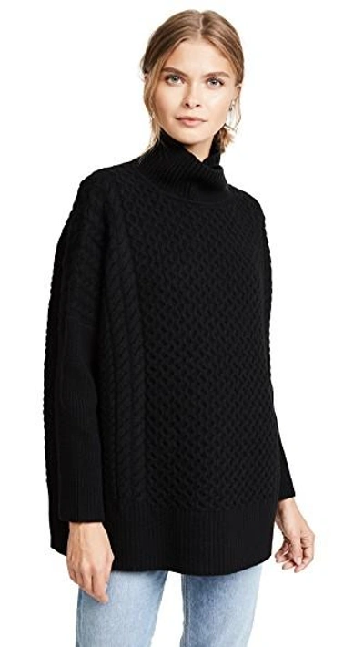 Ayr Le Square Sweater In Black