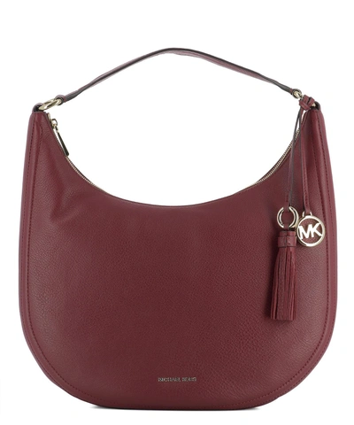 Michael Michael Kors Red Leather Shoulder Bag In Red