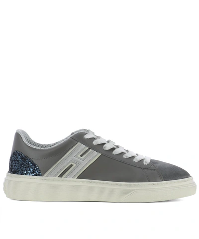 Hogan Grey Leather Sneakers