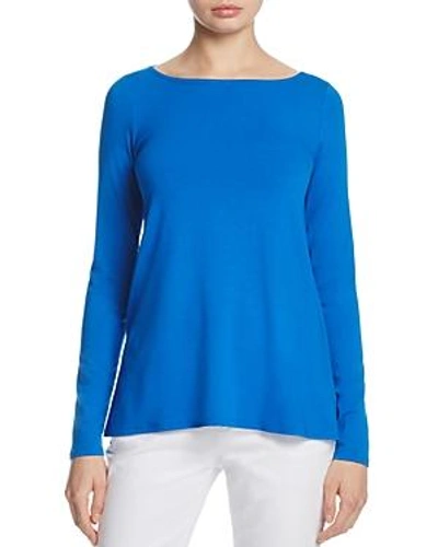 Eileen Fisher Boat Neck Top In Catalina