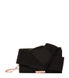 Ted Baker Fefee Satin Knotted Bow Clutch - Black