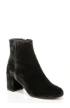 Vince 'blakely' Block Heel Bootie In Graphite Velvet