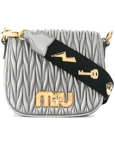 Miu Miu Logo Plaque Shoulder Bag