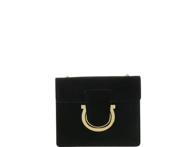 Ferragamo Clutch Bag In Black