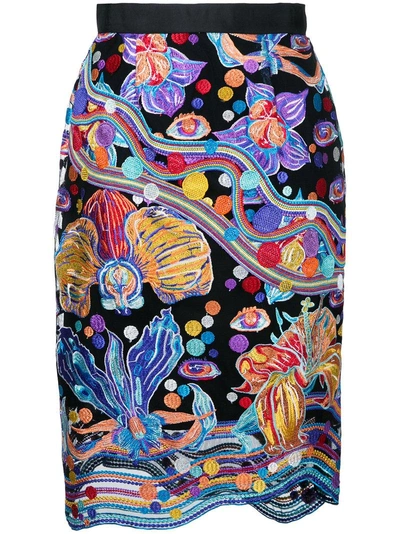 Romance Was Born Cosmis Bloom Skirt - Multicolour