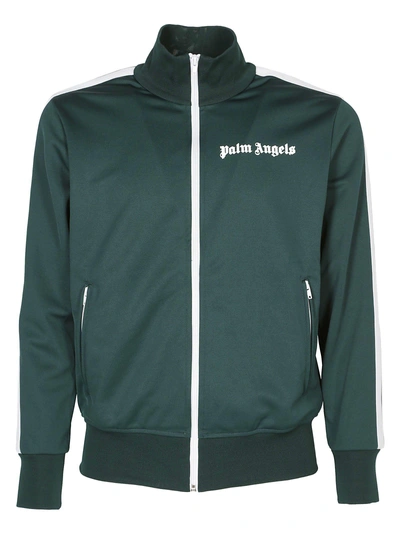 Palm Angels Classic Track Jacket In Green White