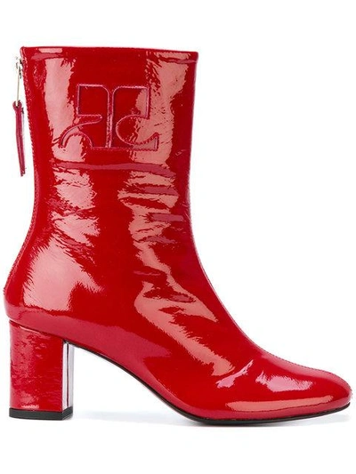 Courrèges Zipped Fitted Boots