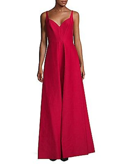 Halston Heritage Carmine Fit-&-flare Gown