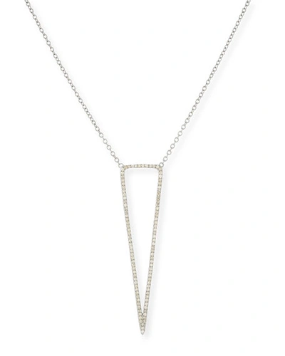 Siena Jewelry Open Diamond Dagger Pendant Necklace