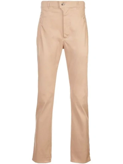 Julien David Slim-fit Chinos In Neutrals